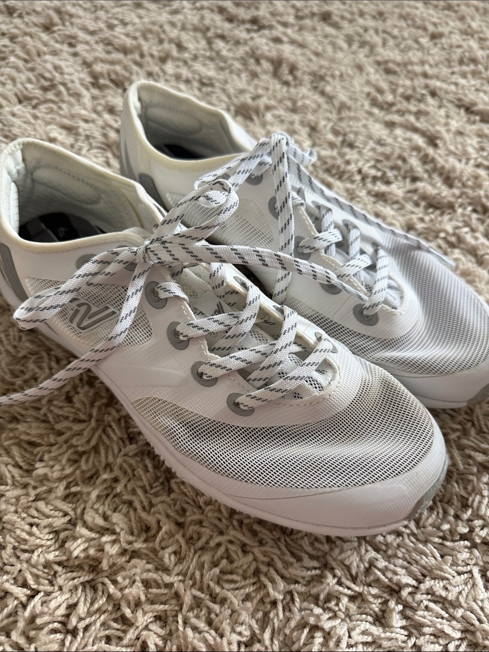 Varsity Ascend White with Gray Laces Women's Athletic Sneakers Sz. 7